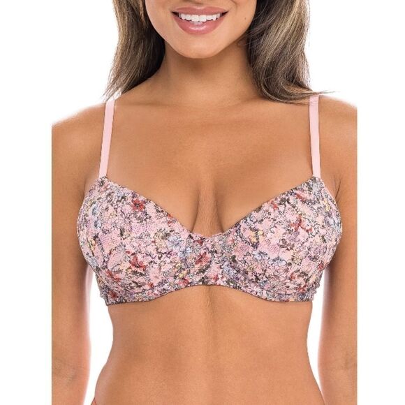 Women's & Juniors Allover Lace Push Up Bra Size 32C - Picture 1 of 3